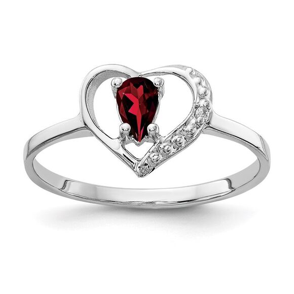 Kazi Luxury 14k White Gold 5x3mm Pear Garnet AA Diamond ring,New Products : American Fashion Style Bags On Sale